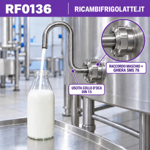 RF0136 Collo d’oca SMS 76 maschio uscita DIN 15