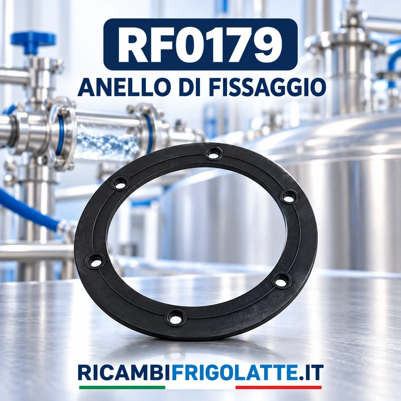 RF0179 Anello fissaggio gruppo lavaggio SERAP per tank latte