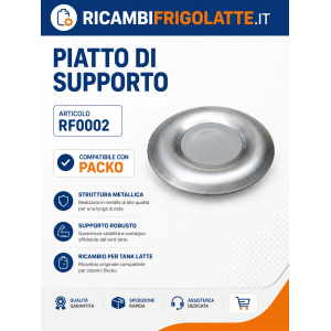 Piatto supporto piede Packo RF0004 per vasca latte