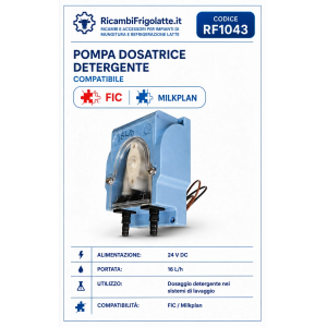 RF1043 Pompa Dosatrice 24V 16 L/h FIC Milkplan