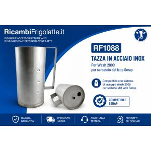 RF1088 Tazza inox detergente SERAP Wash 2000