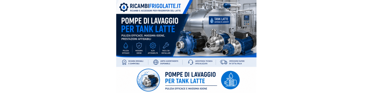 POMPE E ACCESSORI LAVAGGIO TANK LATTE