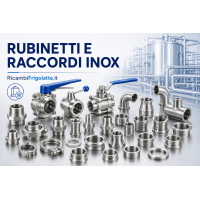 Rubinetti e raccordi inox per tank latte | RicambiFrigolatte