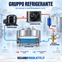 Schemi Frigoriferi Tank Latte | Circuiti e Componenti