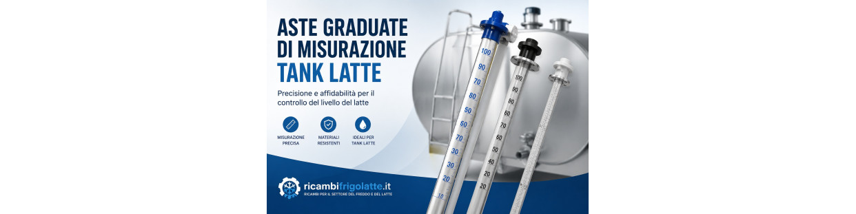 ASTE DI LIVELLO SUPPORTI TANK LATTE