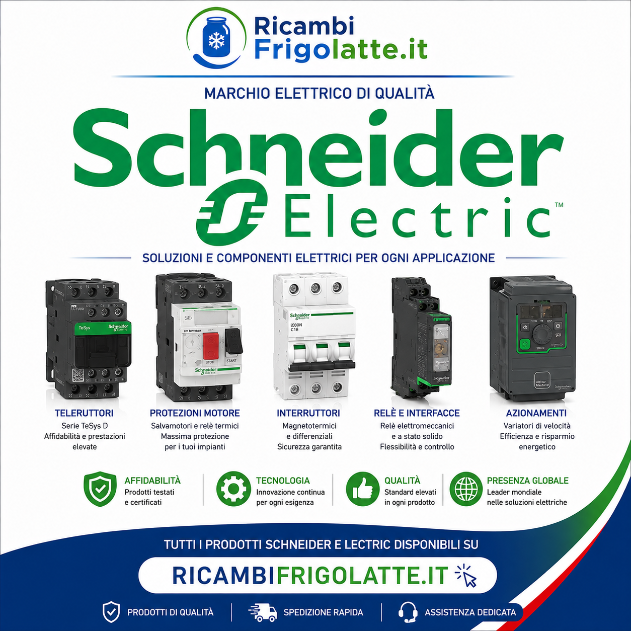 Schneider Electric per tank latte | RicambiFrigolatte.it