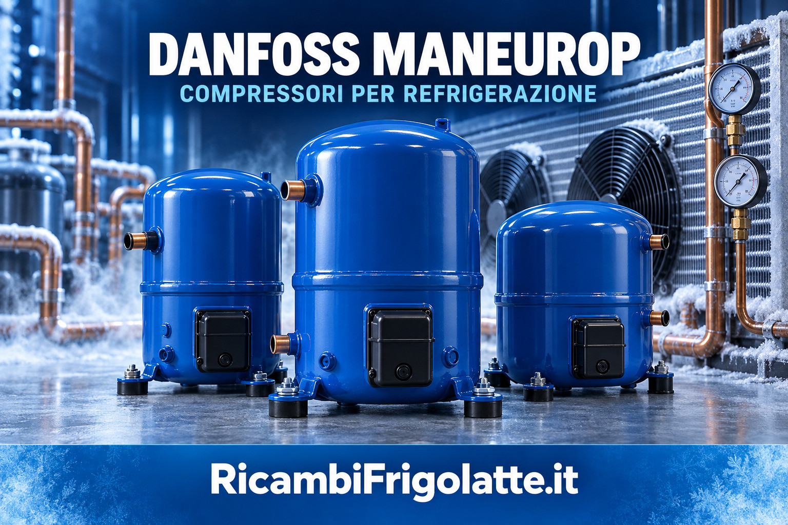 Compressori Danfoss Maneurop per tank latte
